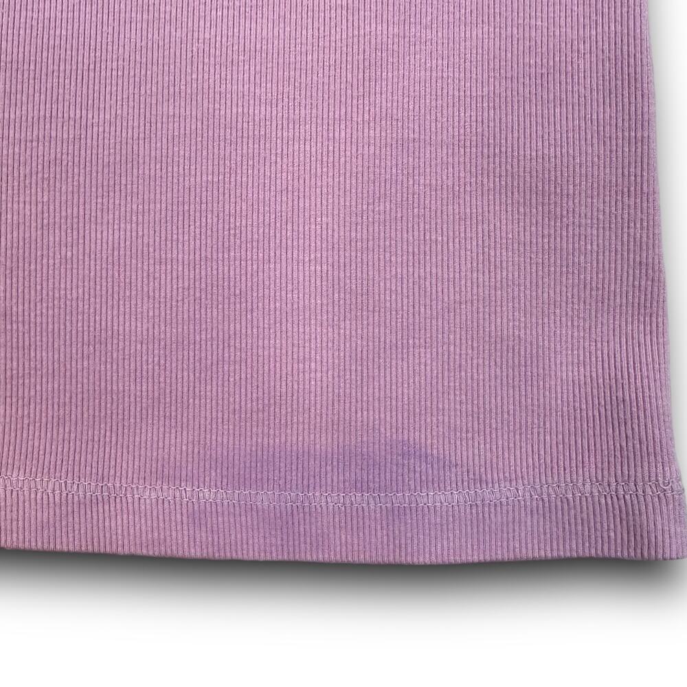 NEW Electric & Rose Racerback Ribbed Tank Top Lavender Stretch Cotton Small - Picture 4 of 7